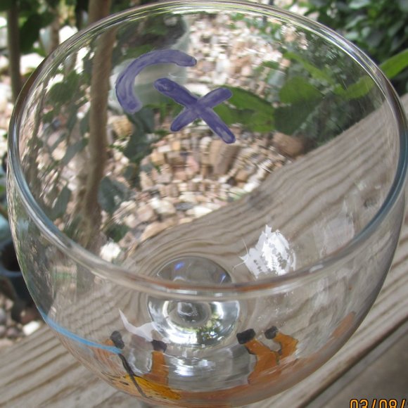 Vintage Zodiac Sagittarius Wine Glass - Picture 4 of 5